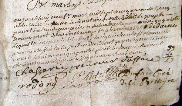 Acte de décès de Joseph Pascal