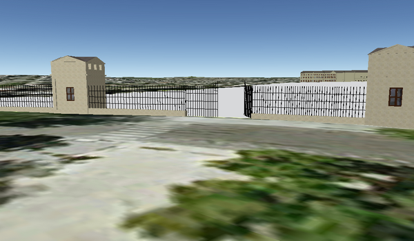 Entrée place Valhubert, sur Google Earth